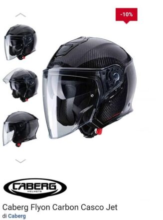 CABERG FLYON CARBON DOUBLE VISOR