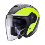 CASCO CABERG MILANO A7 NERO OPACO/GIALLO FLUO